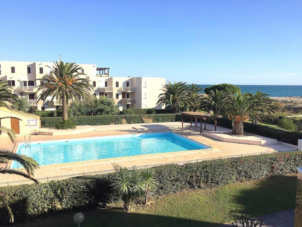 Residence Les Capitelles A Saint Cyprien Avec Acces Direct Plage- Balcon Donnant Splendide Vue Mer Et Piscine Exterior photo