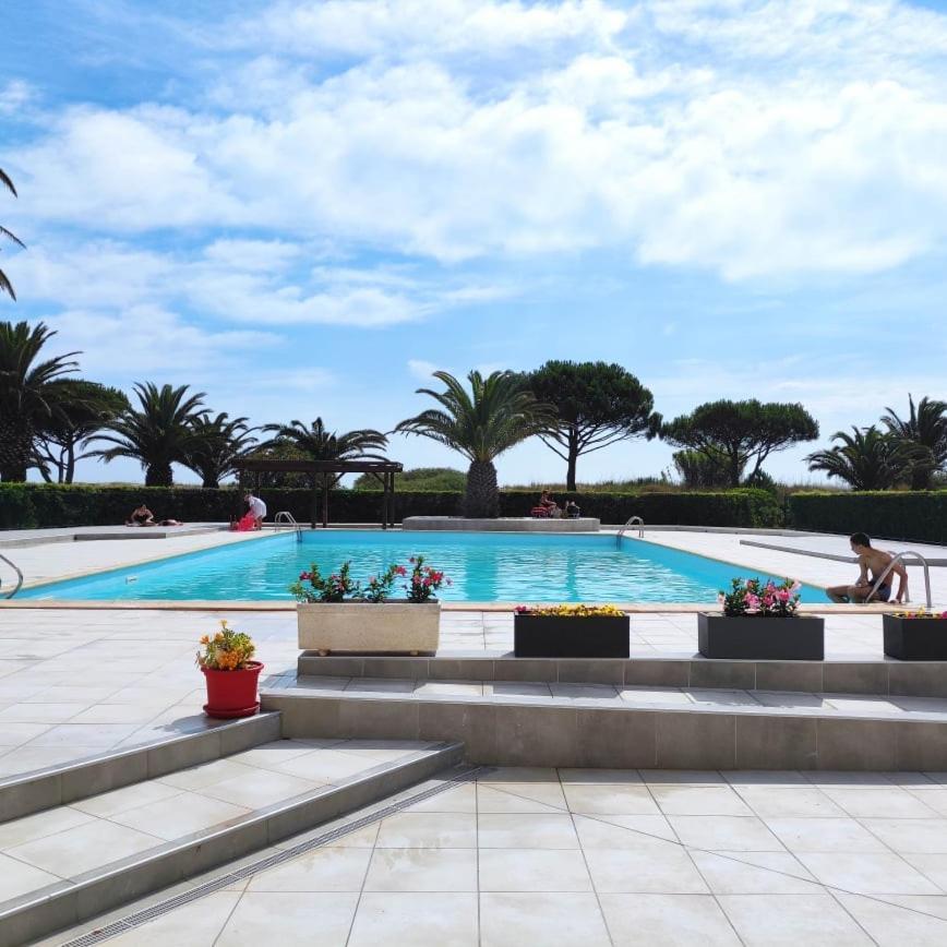 Residence Les Capitelles A Saint Cyprien Avec Acces Direct Plage- Balcon Donnant Splendide Vue Mer Et Piscine Exterior photo